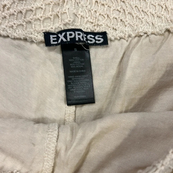 Express Bohemian Crochet Embroidered Tassel Tie Waistband Low Rise Microshorts S - Picture 5 of 7